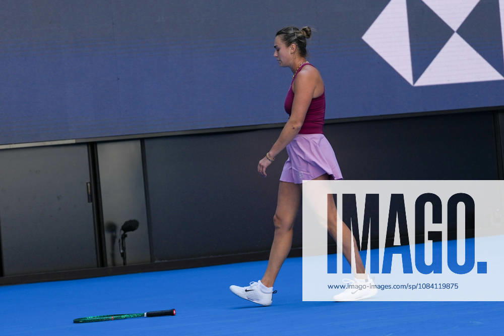 (261004) -- BEIJING, Oct. 4, 2026 -- Aryna Sabalenka reacts during the women s singles round of 32 match between Aryna Sabalenka of Belarus and Nikola Bartunkova of the Czech Republic at 2026 China Open tennis tournament in Beijing, China, Oct. 4, 2026. ) (SP)CHINA-BEIJING-TENNIS-CHINA OPEN-WOMEN S SINGLES(CN) JuxHuanzong