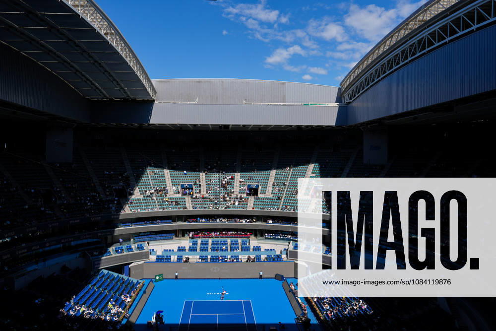 (261004) -- BEIJING, Oct. 4, 2026 -- Nikola Bartunkova serves (C, bottom) during the women s singles round of 32 match between Aryna Sabalenka of Belarus and Nikola Bartunkova of the Czech Republic at 2026 China Open tennis tournament in Beijing, China, Oct. 4, 2026. ) (SP)CHINA-BEIJING-TENNIS-CHINA OPEN-WOMEN S SINGLES(CN) JuxHuanzong