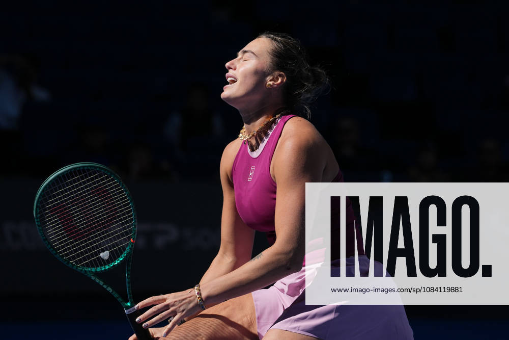 (261004) -- BEIJING, Oct. 4, 2026 -- Aryna Sabalenka reacts during the women s singles round of 32 match between Aryna Sabalenka of Belarus and Nikola Bartunkova of the Czech Republic at 2026 China Open tennis tournament in Beijing, China, Oct. 4, 2026. ) (SP)CHINA-BEIJING-TENNIS-CHINA OPEN-WOMEN S SINGLES(CN) JuxHuanzong