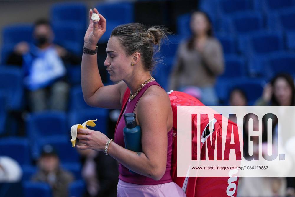 (261004) -- BEIJING, Oct. 4, 2026 -- Aryna Sabalenka leaves the court after the women s singles round of 32 match between Aryna Sabalenka of Belarus and Nikola Bartunkova of the Czech Republic at 2026 China Open tennis tournament in Beijing, China, Oct. 4, 2026. ) (SP)CHINA-BEIJING-TENNIS-CHINA OPEN-WOMEN S SINGLES(CN) JuxHuanzong