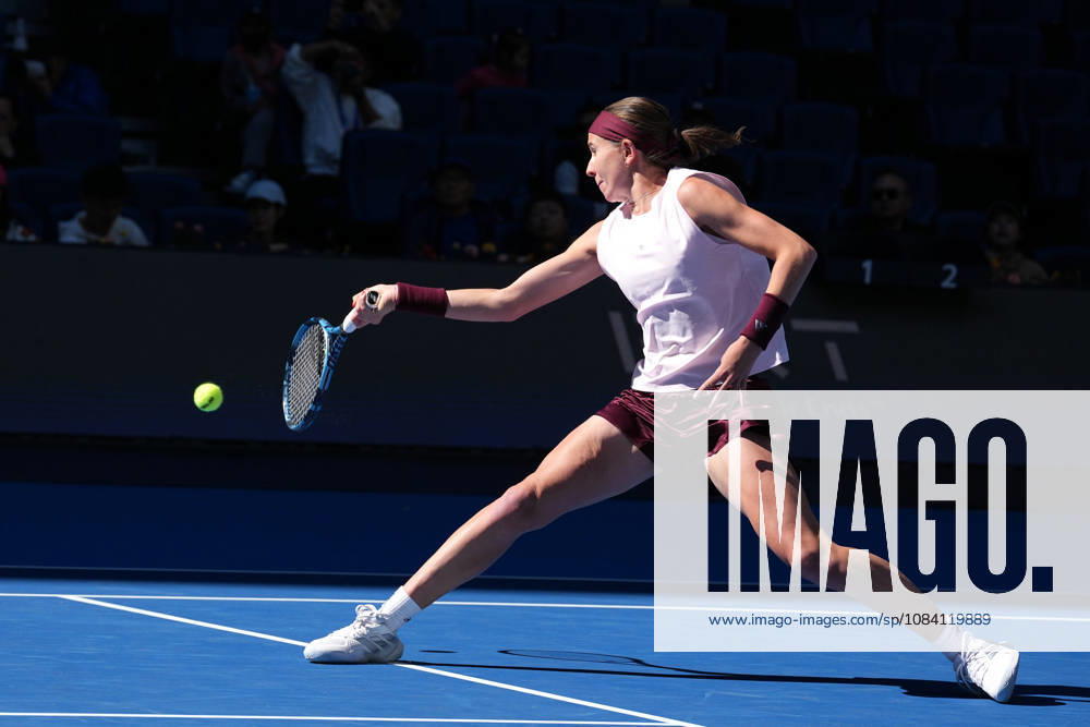 (261004) -- BEIJING, Oct. 4, 2026 -- Nikola Bartunkova competes during the women s singles third round match between Aryna Sabalenka of Belarus and Nikola Bartunkova of the Czech Republic at 2026 China Open tennis tournament in Beijing, China, Oct. 4, 2026. ) (SP)CHINA-BEIJING-TENNIS-CHINA OPEN-WOMEN S SINGLES(CN) JuxHuanzong
