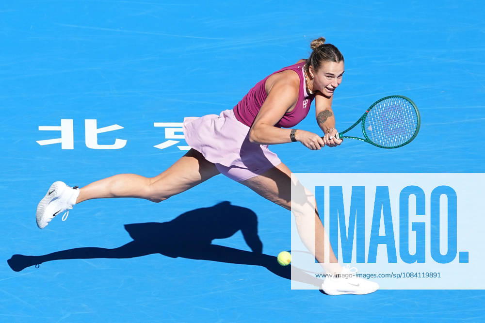 (261004) -- BEIJING, Oct. 4, 2026 -- Aryna Sabalenka competes during the women s singles third round match between Aryna Sabalenka of Belarus and Nikola Bartunkova of the Czech Republic at 2026 China Open tennis tournament in Beijing, China, Oct. 4, 2026. ) (SP)CHINA-BEIJING-TENNIS-CHINA OPEN-WOMEN S SINGLES(CN) JuxHuanzong