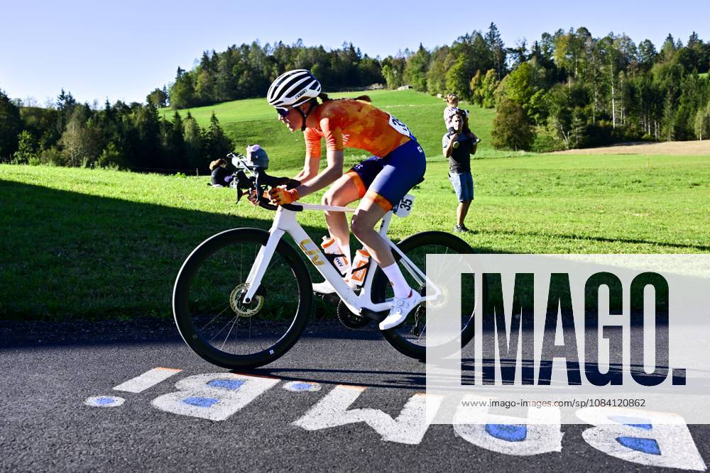 UEC 2026 Road European Championships Ljubljana 04 10 2026 LJUBLJANA, SLOVENIA - OCTOBER 04 : Zijlstra Jade (NLD) in action during the Women Junior cycling road race at the 2026 UEC Road European Championships, an UCI Continental Championships cycling race of 66,3 km with start and finish in Sencur on October 4, 2026 in Ljubljana, Slovenia, 04 10 2026 Ljubljana Slovenia