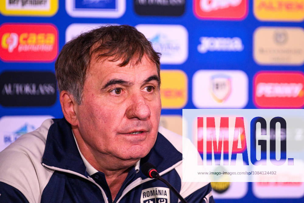 Gheorghe Hagi Head coach Gheorghe Hagi of the Romanian men s national football team at a press conference, PK, Pressekonferenz on October 4, 2026 in Bucharest. Photo: Ludvig Thunman BILDBYRAN kod LT LT0825 fotboll football soccer fotball nations league uefa nations league presskonferens press conference rumänien romania bbeng fotboll football soccer fotball nations league uefa nations league presskonferens press conference rumänien romania bbeng