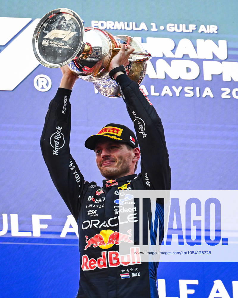 F1 - BAHRAIN GRAND PRIX IN MALAYSIA 2026 VERSTAPPEN Max (nld), Red Bull Racing Ford RB22, portrait, on the podium during the 2026 Formula 1 Bahrain Grand Prix in Malaysia, 16th round of the 2026 Formula One World Championship, WM, Weltmeisterschaft from October 2 to 4, 2026 on the Sepang International Circuit, in Sepang, Malaysia - SepangMalaysia