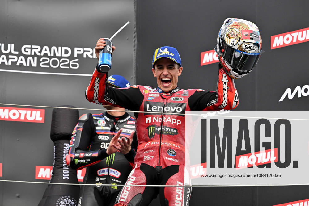 MOTO - MOTO GP - GRAND PRIX OF JAPAN 2026 MARQUEZ Marc (spa), Ducati Lenovo Team, Ducati Desmosedici GP26, podium, portrait during the 2026 MotoGP Motul Grand Prix of Japan on the Twin Ring Motegi Circuit from October 2 to 4th, At Motegi, Japan - MotegiJapan