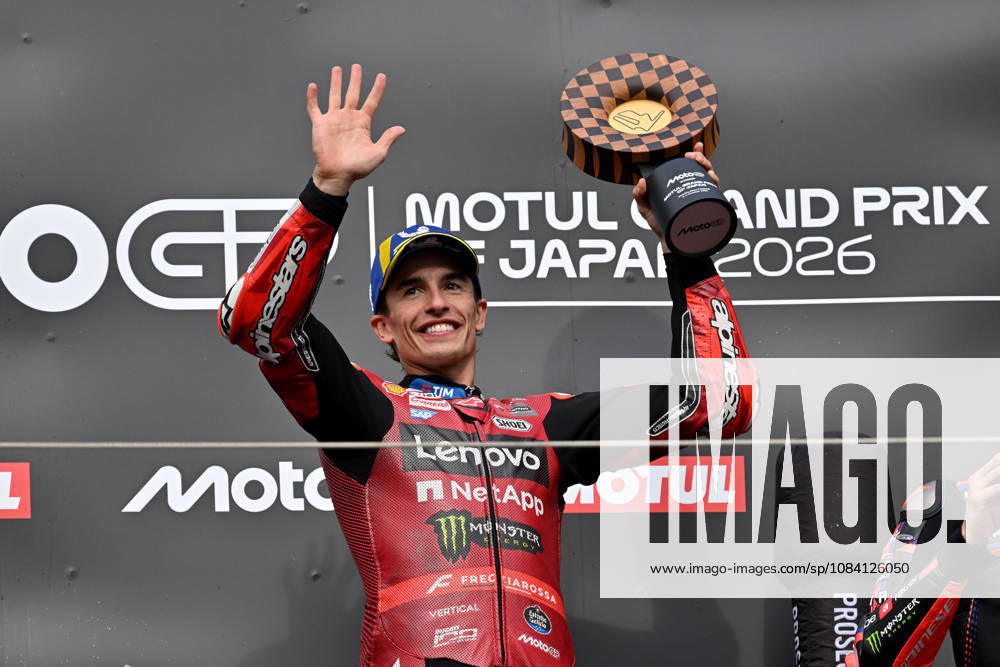 MOTO - MOTO GP - GRAND PRIX OF JAPAN 2026 MARQUEZ Marc (spa), Ducati Lenovo Team, Ducati Desmosedici GP26, podium, portrait during the 2026 MotoGP Motul Grand Prix of Japan on the Twin Ring Motegi Circuit from October 2 to 4th, At Motegi, Japan - MotegiJapan