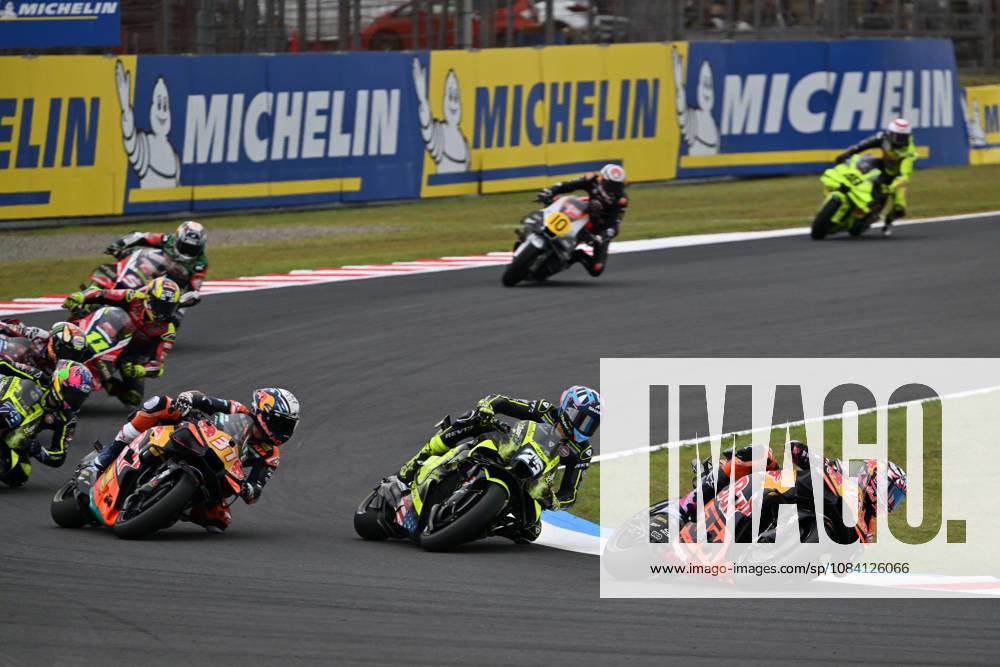 MOTO - MOTO GP - GRAND PRIX OF JAPAN 2026 23 BASTIANINI Enea (ita), Red Bull KTM Tech3, KTM RC16, action with 25 FERNANDEZ Raul (spa), Trackhouse MotoGP Team, Aprilia RS-GP26 and 37 ACOSTA Pedro (spa), Red Bull KTM Factory Racing, KTM RC16 during the 2026 MotoGP Motul Grand Prix of Japan on the Twin Ring Motegi Circuit from October 2 to 4th, At Motegi, Japan - MotegiJapan