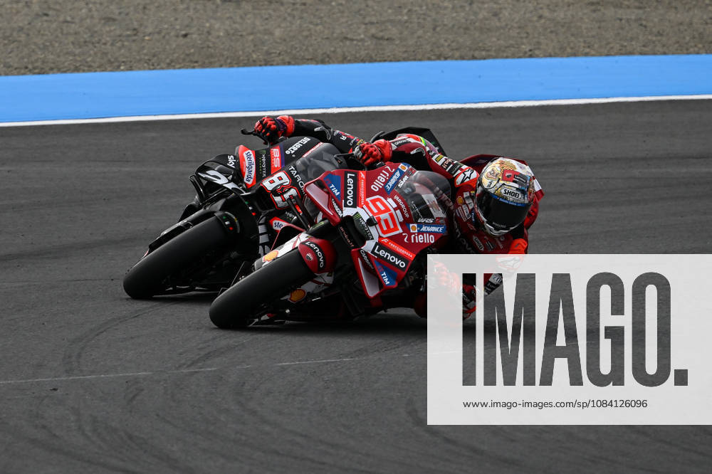 MOTO - MOTO GP - GRAND PRIX OF JAPAN 2026 93 MARQUEZ Marc (spa), Ducati Lenovo Team, Ducati Desmosedici GP26, action, overtaking 89 MARTIN Jorge (spa), Aprilia Racing, Aprilia RS-GP26 during the 2026 MotoGP Motul Grand Prix of Japan on the Twin Ring Motegi Circuit from October 2 to 4th, At Motegi, Japan - MotegiJapan