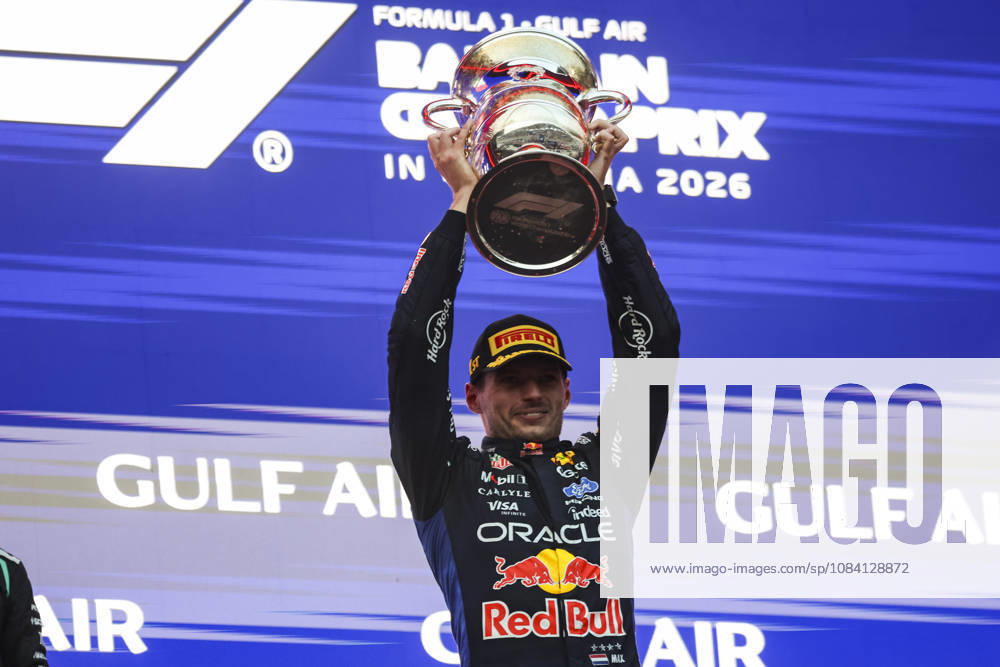 F1 - BAHRAIN GRAND PRIX IN MALAYSIA 2026 VERSTAPPEN Max (nld), Red Bull Racing Ford RB22, portrait podium during the 2026 Formula 1 Bahrain Grand Prix in Malaysia, 16th round of the 2026 Formula One World Championship, WM, Weltmeisterschaft from October 2 to 4, 2026 on the Sepang International Circuit, in Sepang, Malaysia - SepangMalaysia