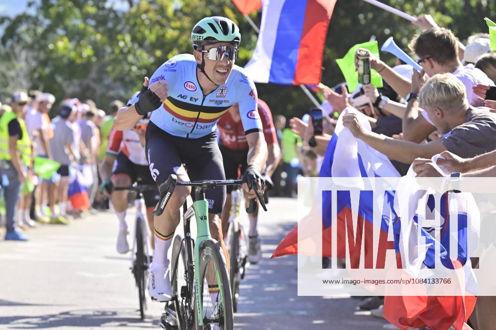UEC 2026 Road European Championships Ljubljana 04 10 2026 LJUBLJANA, SLOVENIA - OCTOBER 04 : De Pestel Sander (BEL) in action during the Men Elite cycling road race at the 2026 UEC Road European Championships Ljubljana, an UCI Continental Championships cycling race of 196,3 km with start in Ljubljana and finish in Sencur on October 4, 2026 in Ljubljana, Slovenia, 04 10 2026 Ljubljana Slovenia