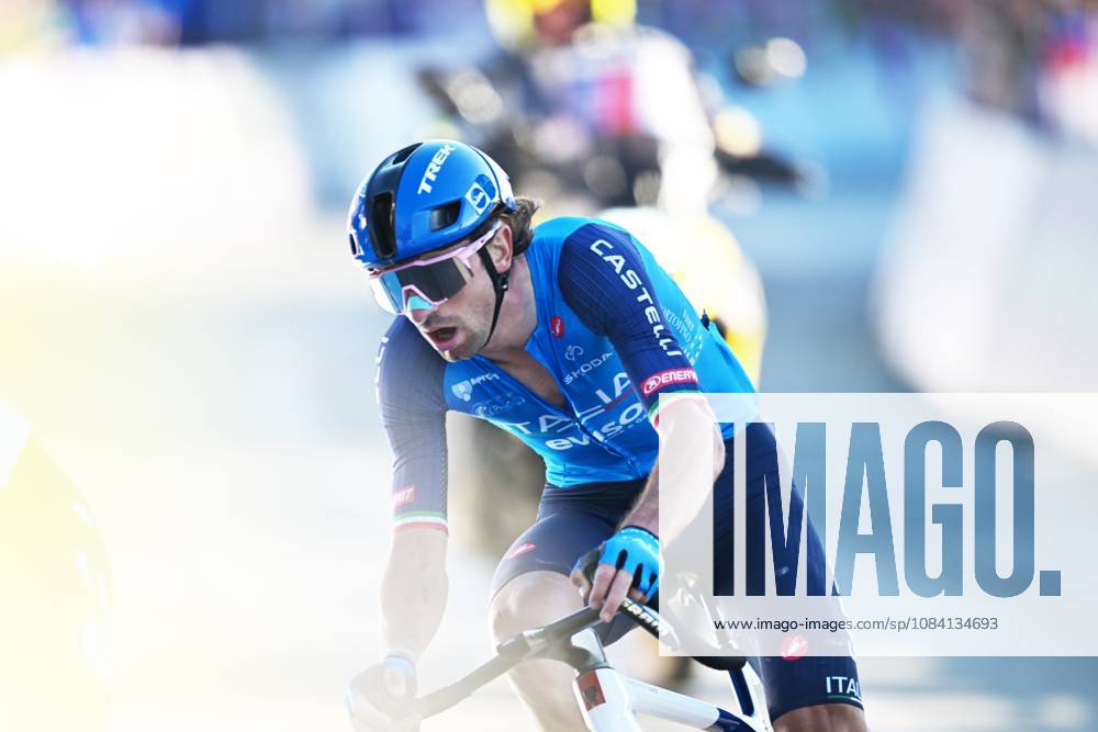 Italy s Giulio Ciccone pictured in action during the elite men Road Race race (196,2 km) at the cycling UEC Road European Championships, in Ljubljana, Slovenia Sunday 4 October 2026. The UEC Road European Championships are taking place from 02 to 07 October in Ljubljana, Slovenia. DAVIDxPINTENS x188706519x