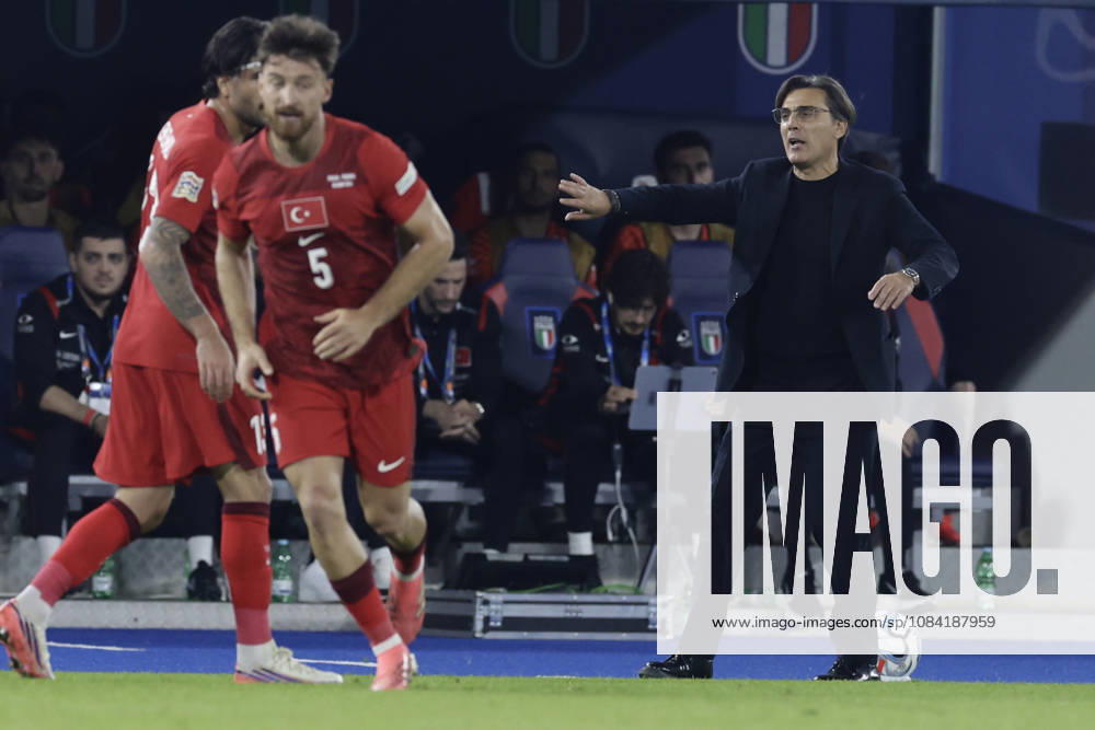 UEFA Nations League football match Italy vs Turkey Vincenzo Montella italian coach of Turkiye gesticulate during UEFA Nations League football match (League A, Group A1) between Italy vs Turkey at the Renato Dall Ara stadium in Bologna on October 05, 2026. _BPH2558
