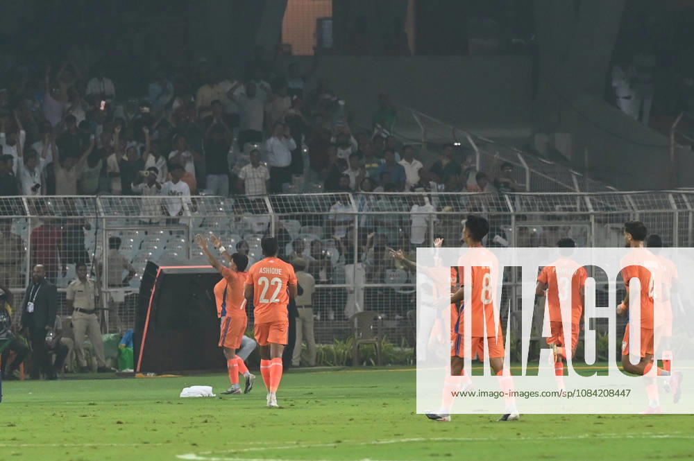Anirudh Thapa of India celebrates the goal against Uruguay during FIFA International Friendly, Länderspiel, Nationalmannschaft match at Vivekananda Yuva Bharati Stadium on October 6, 2026 in Kolkata, India. (Photo by Samir Jana Hindustan Times) India Vs Uruguay FIFA International Friendly Match At Salt Lake Stadium Kolkata