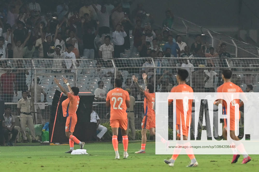 Anirudh Thapa of India celebrates the goal against Uruguay during FIFA International Friendly, Länderspiel, Nationalmannschaft match at Vivekananda Yuva Bharati Stadium on October 6, 2026 in Kolkata, India. (Photo by Samir Jana Hindustan Times) India Vs Uruguay FIFA International Friendly Match At Salt Lake Stadium Kolkata