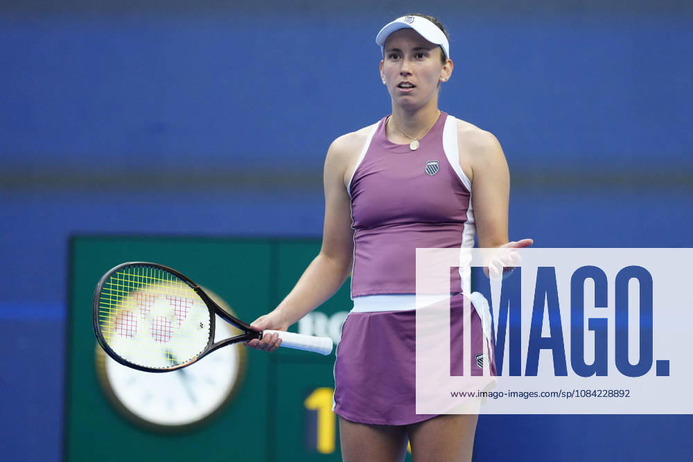 2026 China Open Women s Singles Round of 16 match in Beijing - 07 Oct. Elise Mertens of Belgium seen in action against Coco Gauff of the United States (Not in picture) during Women s Singles Round of 16 match on day eight of China Open at the National Tennis Center. Beijing China