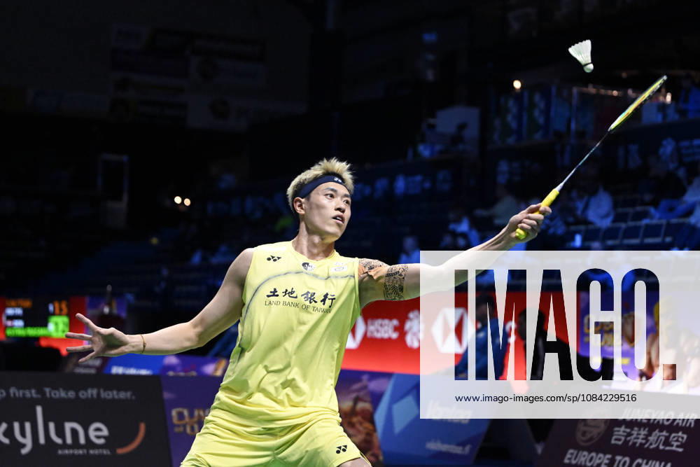 Lin Chun-Yi of Taiwan in action during the badminton Clash of Clans Arctic Open 2026 tournament in Vantaa, Finland, on October 7, 2026. - ANTTI AIMO-KOIVISTO Vantaa Finland t-AVJVyn1w0