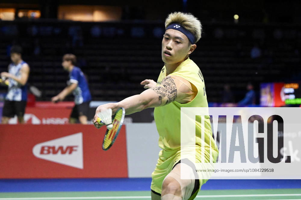 Lin Chun-Yi of Taiwan in action during the badminton Clash of Clans Arctic Open 2026 tournament in Vantaa, Finland, on October 7, 2026. - ANTTI AIMO-KOIVISTO Vantaa Finland ZComnipsE0c