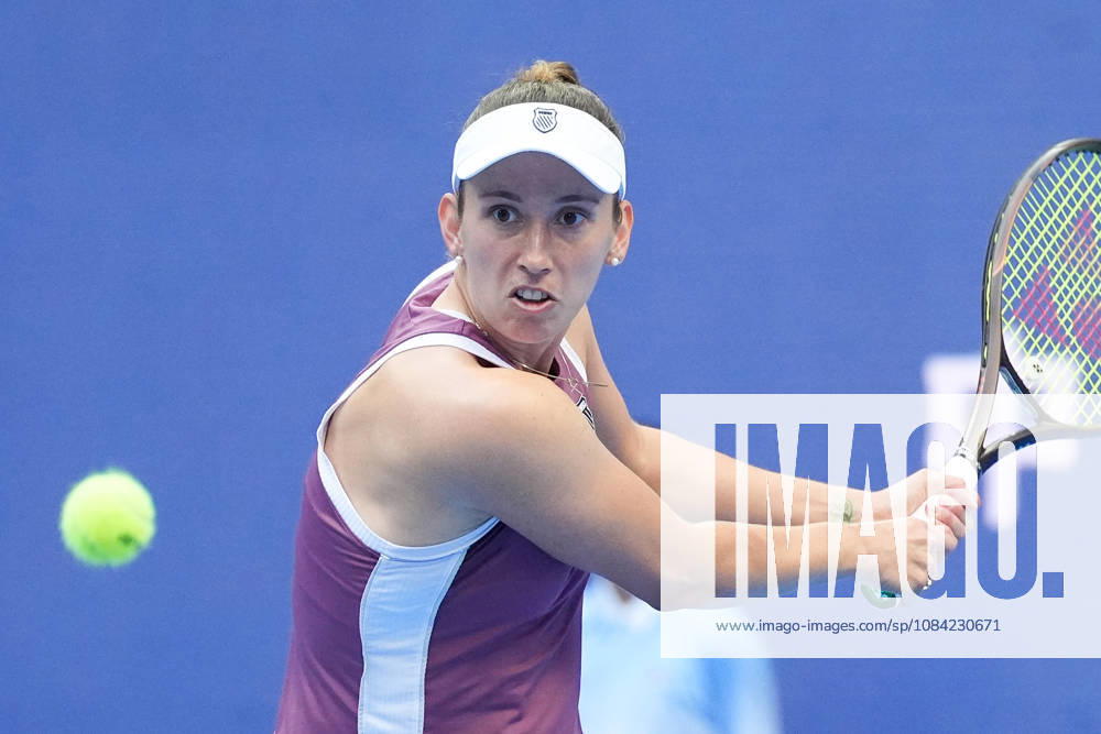 (261007) -- BEIJING, Oct. 7, 2026 -- Elise Mertens competes during the women s singles fourth round match between Coco Gauff of the United States and Elise Mertens of Belgium at 2026 China Open tennis tournament in Beijing, China, Oct. 7, 2026. ) (SP)CHINA-BEIJING-TENNIS-CHINA OPEN-WOMEN S SINGLES (CN) JuxHuanzong