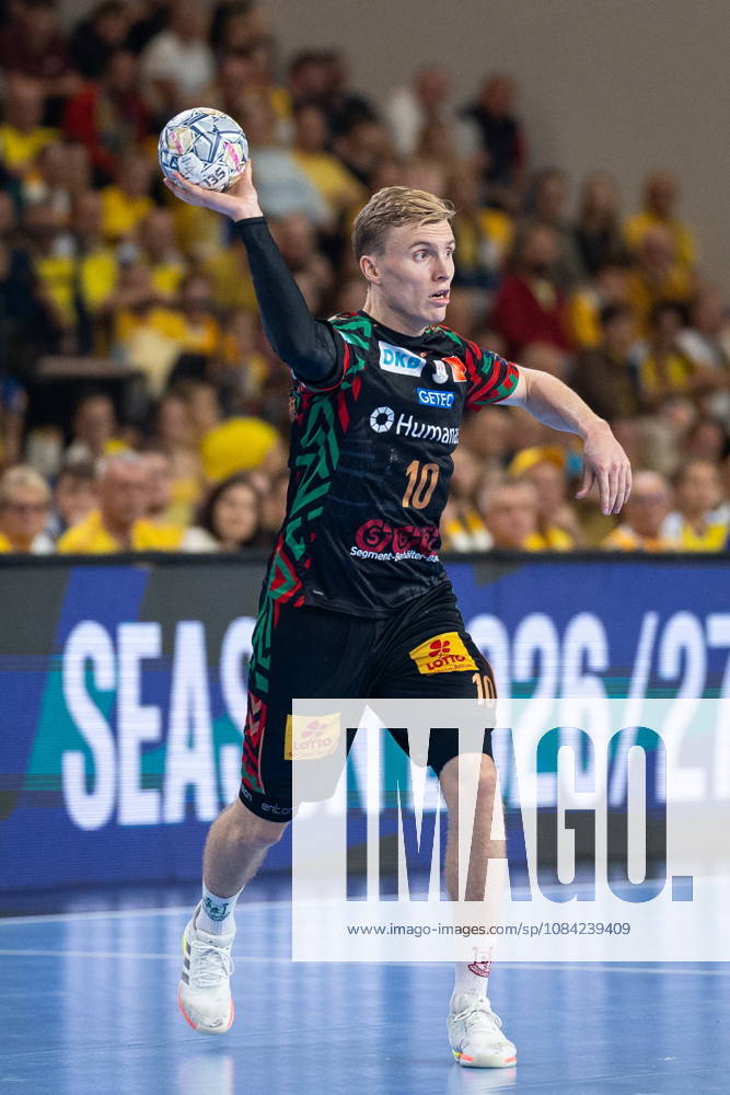 Gisli Thorgeir Kristjansson during the EHF Champions League Group F match between Industria Kielce nad SC Magdeburg at Hala Legionow on October 2, 2026 in Kielce, Poland --- Pilka reczna. EHF Liga Mistrzow. Industria Kielce - SC Magdeburg. (Photo by Igor Jakubowski Arena Akcji) NEWSPIX.PL --- newspix.pl