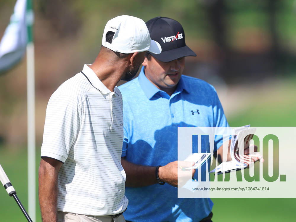 ESP: Mutua Madrid Open de Tenis Patrick Reed with Ashley Cole, former Chelsea FC player during his participation in the Spanish Open Pro-Am, held at the Villa de Madrid Country Club on October 7, 2026 in Madrid, Spain Madrid Spain