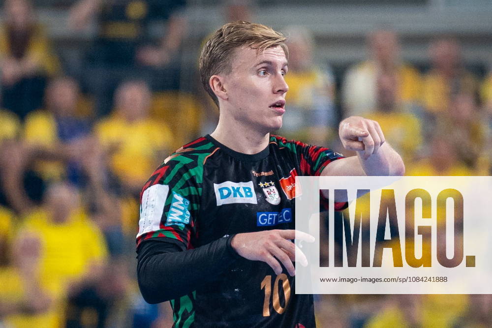 Gisli Thorgeir Kristjansson during the EHF Champions League Group F match between Industria Kielce nad SC Magdeburg at Hala Legionow on October 2, 2026 in Kielce, Poland --- Pilka reczna. EHF Liga Mistrzow. Industria Kielce - SC Magdeburg. (Photo by Igor Jakubowski Arena Akcji) NEWSPIX.PL --- newspix.pl