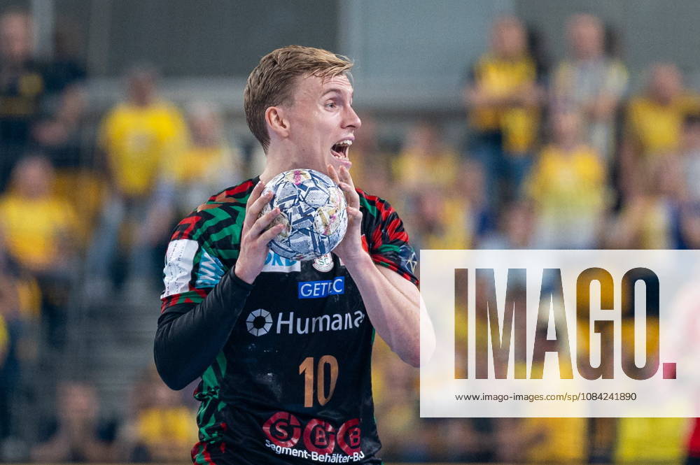 Gisli Thorgeir Kristjansson during the EHF Champions League Group F match between Industria Kielce nad SC Magdeburg at Hala Legionow on October 2, 2026 in Kielce, Poland --- Pilka reczna. EHF Liga Mistrzow. Industria Kielce - SC Magdeburg. (Photo by Igor Jakubowski Arena Akcji) NEWSPIX.PL --- newspix.pl