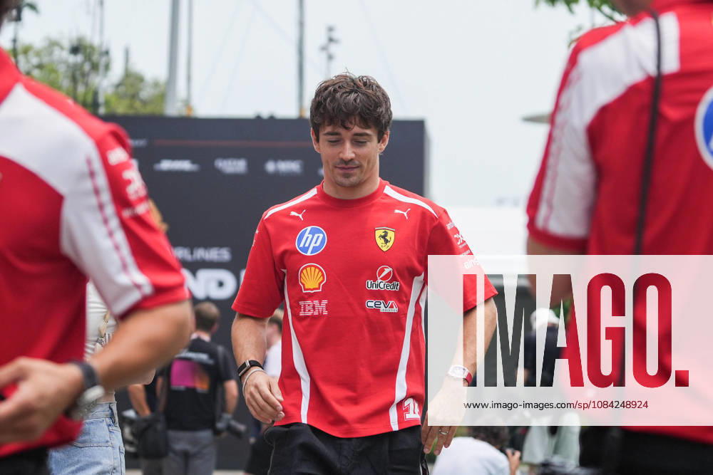 F1 2026: (Paddock) Singapore Grand Prix in Singapore, Singapore - 08 Oct 2026 Charles Leclerc (MCO) (Scuderia Ferrari HP) in the paddock of the Formula 1 Singapore Grand Prix 2026 at the Marina Bay Street Circuit. Singapore Singapore