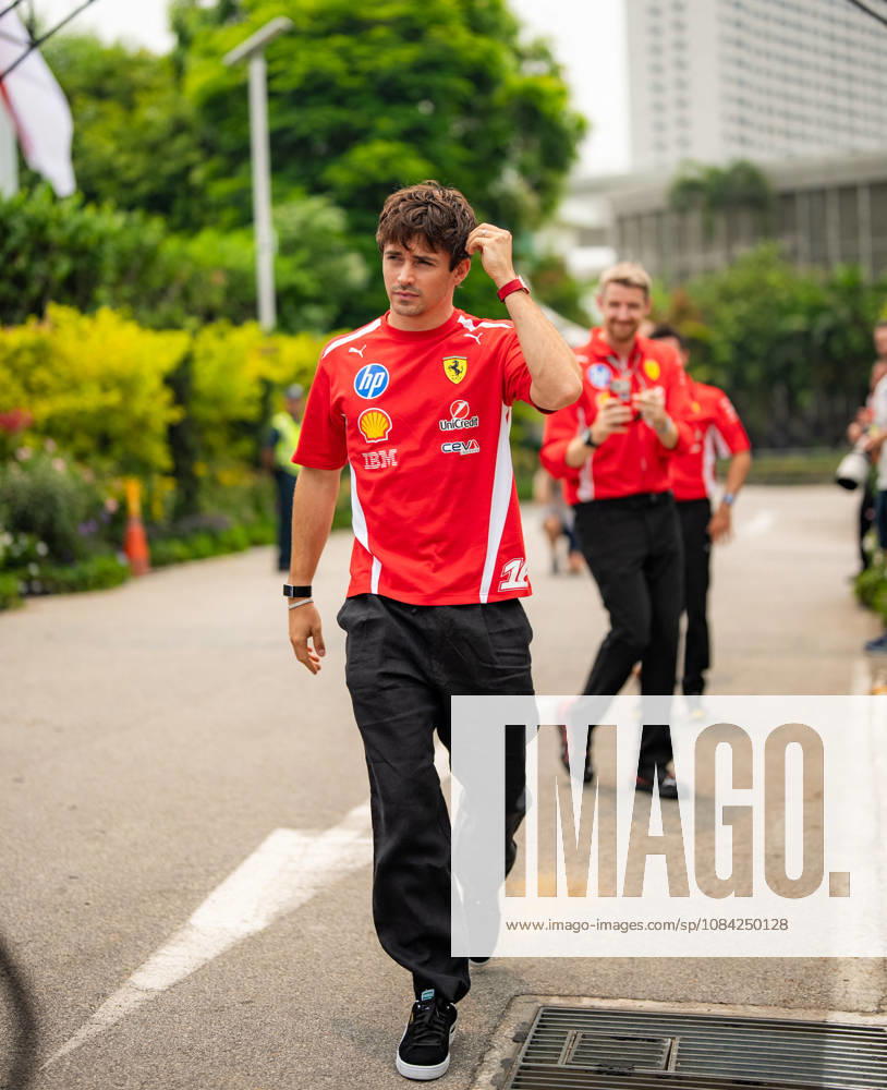 2026 Formula 1 Singapore - Charles Leclerc at Media Day CHARLES LECLERC 16 (MON) of Scuderia Ferrari HP (Ferrari SF-26) on Thursday Media Day during the Formula 1 Singapore Airlines Singapore Grand Prix 2026 at Marina Bay Street Circuit, Singapore, on October 8, 2026. Photo by Antoine LAPEYRE Reveries Agency via ABACAPRESS.COM Singapore Singapore