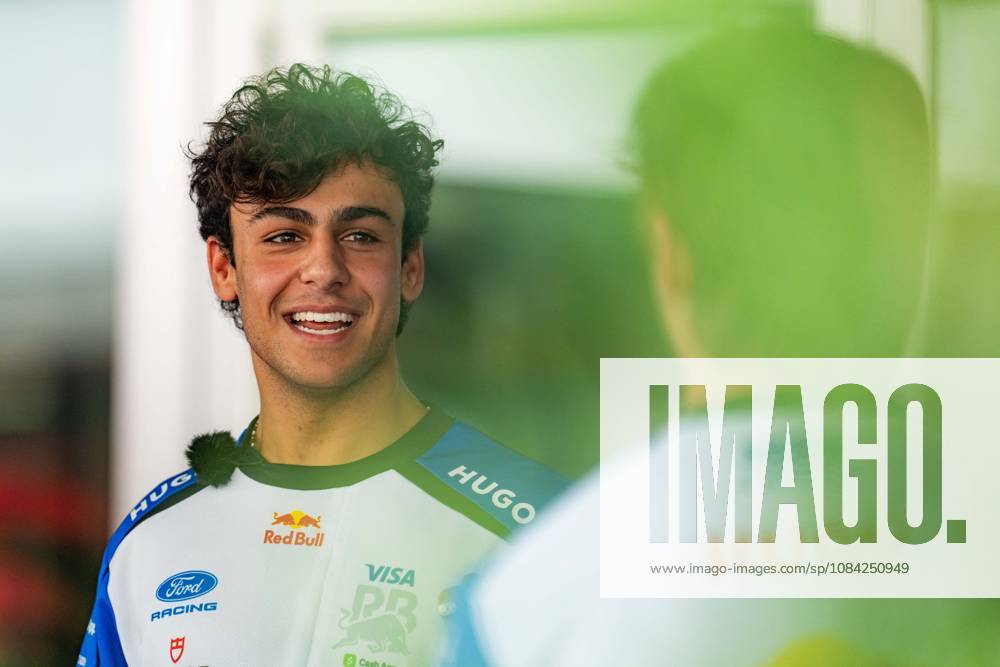 2026 Formula 1 Singapore - Media Day ARVID LINDBLAD 41 (GBR) of Visa Cash App Racing Bulls Formula One Team (VCARB 03) and LIAM LAWSON 30 (NZL) of Oracle Red Bull Racing (Red Bull Racing RB22) on Thursday Media Day during the Formula 1 Singapore Airlines Singapore Grand Prix 2026 at Marina Bay Street Circuit, Singapore, on October 8, 2026. Photo by Antoine LAPEYRE Reveries Agency via ABACAPRESS.COM Singapore Singapore