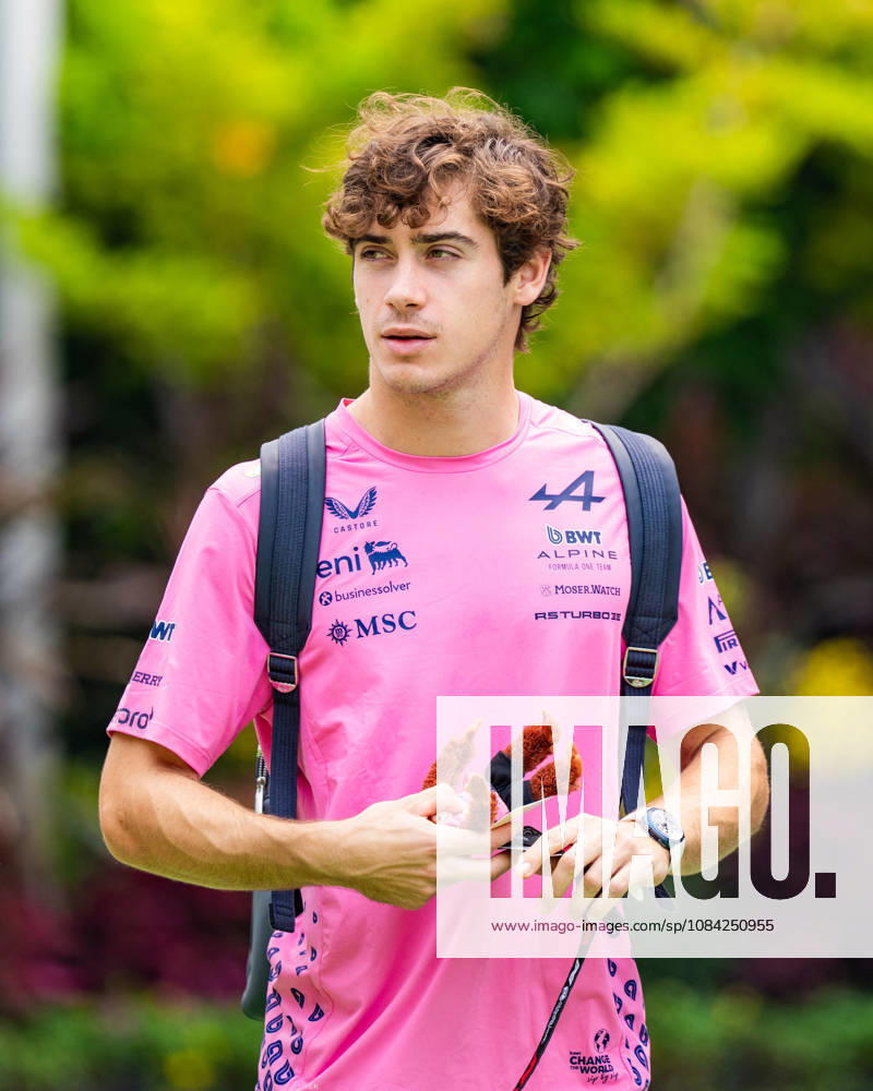 2026 Formula 1 Singapore - Media Day FRANCO COLAPINTO 43 (ARG) of BWT Alpine Formula One Team (Alpine A526) on Thursday Media Day during the Formula 1 Singapore Airlines Singapore Grand Prix 2026 at Marina Bay Street Circuit, Singapore, on October 8, 2026. Photo by Antoine LAPEYRE Reveries Agency via ABACAPRESS.COM Singapore Singapore