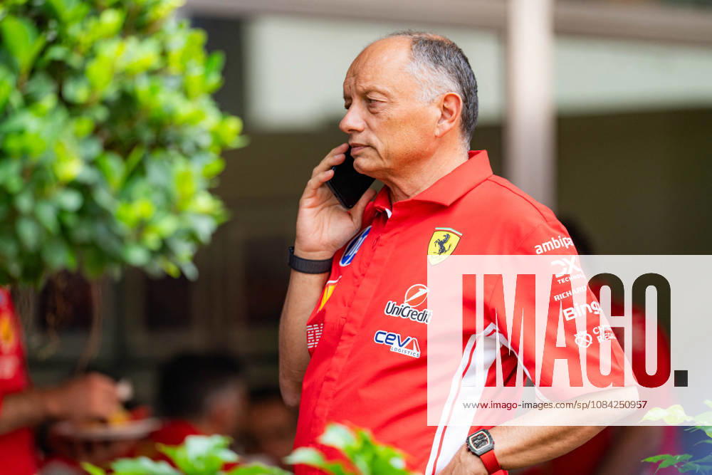 2026 Formula 1 Singapore - Media Day FRED VASSEUR (FRA) Team Principal of Scuderia Ferrari HP (Ferrari SF-26)on Thursday Media Day during the Formula 1 Singapore Airlines Singapore Grand Prix 2026 at Marina Bay Street Circuit, Singapore, on October 8, 2026. Photo by Antoine LAPEYRE Reveries Agency via ABACAPRESS.COM Singapore Singapore