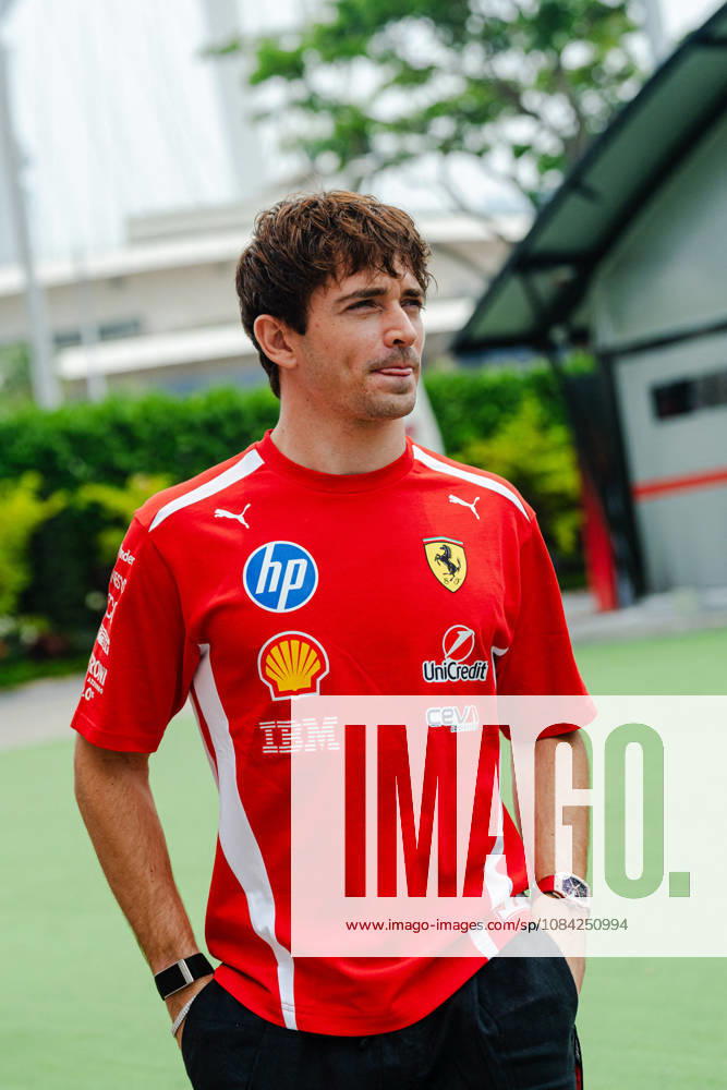 2026 Formula 1 Singapore - Charles Leclerc at Media Day CHARLES LECLERC (MON) of Scuderia Ferrari HP Media Day on Thursday during the 2026 FORMULA 1 SINGAPORE AIRLINES SINGAPORE GRAND PRIX 2026 at MARINA BAY STREET CIRCUIT SINGAPORE on October 8, 2026. Photo by Tan Jun Da ABACAPRESS.COM Singapore Singapore