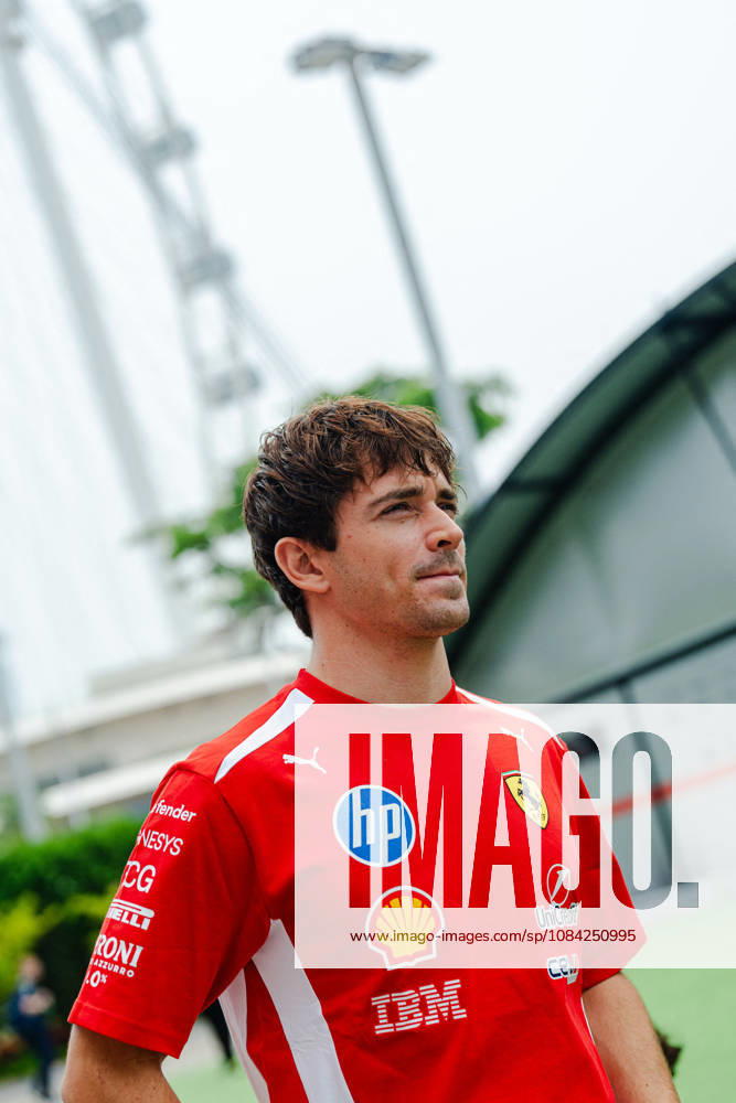 2026 Formula 1 Singapore - Charles Leclerc at Media Day CHARLES LECLERC (MON) of Scuderia Ferrari HP Media Day on Thursday during the 2026 FORMULA 1 SINGAPORE AIRLINES SINGAPORE GRAND PRIX 2026 at MARINA BAY STREET CIRCUIT SINGAPORE on October 8, 2026. Photo by Tan Jun Da ABACAPRESS.COM Singapore Singapore