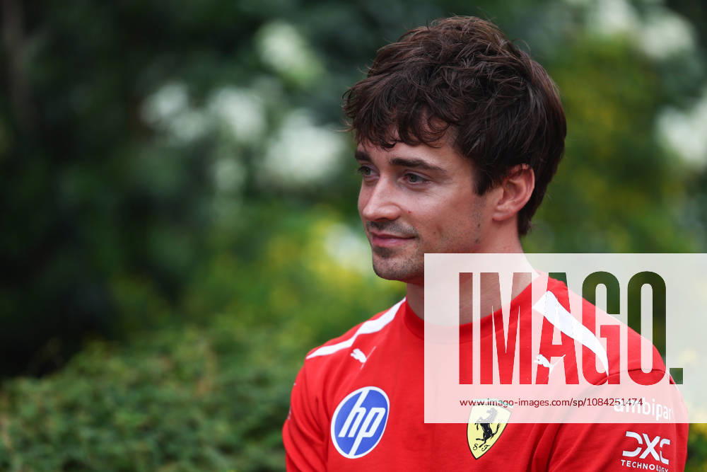 F1 Singapore Grand Prix 2026 Previews Charles Leclerc of Ferrari ahead of the Formula 1 Singapore Grand Prix at Marina Bay Street Circuit in Singapore on October 8, 2026. Singapore Singapore