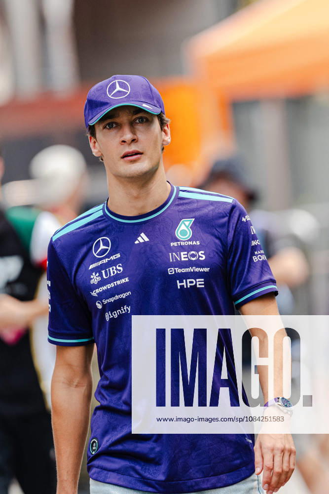 2026 Formula 1 Singapore - Media Day GEORGE RUSSELL (GBR) of Mercedes-AMG PETRONAS Formula One Team Media Day on Thursday during the 2026 FORMULA 1 SINGAPORE AIRLINES SINGAPORE GRAND PRIX 2026 at MARINA BAY STREET CIRCUIT SINGAPORE on October 8, 2026. Photo by Tan Jun Da ABACAPRESS.COM Singapore Singapore