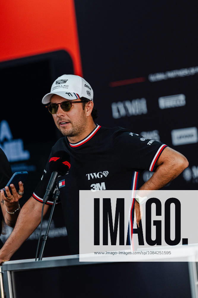2026 Formula 1 Singapore - Media Day SERGIO PEREZ (MEX) of Cadillac Formula 1 Team Media Day on Thursday during the 2026 FORMULA 1 SINGAPORE AIRLINES SINGAPORE GRAND PRIX 2026 at MARINA BAY STREET CIRCUIT SINGAPORE on October 8, 2026. Photo by Tan Jun Da ABACAPRESS.COM Singapore Singapore