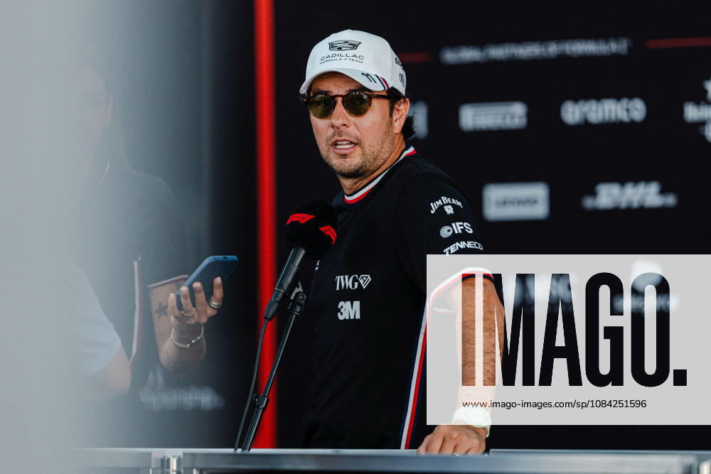 2026 Formula 1 Singapore - Media Day SERGIO PEREZ (MEX) of Cadillac Formula 1 Team Media Day on Thursday during the 2026 FORMULA 1 SINGAPORE AIRLINES SINGAPORE GRAND PRIX 2026 at MARINA BAY STREET CIRCUIT SINGAPORE on October 8, 2026. Photo by Tan Jun Da ABACAPRESS.COM Singapore Singapore
