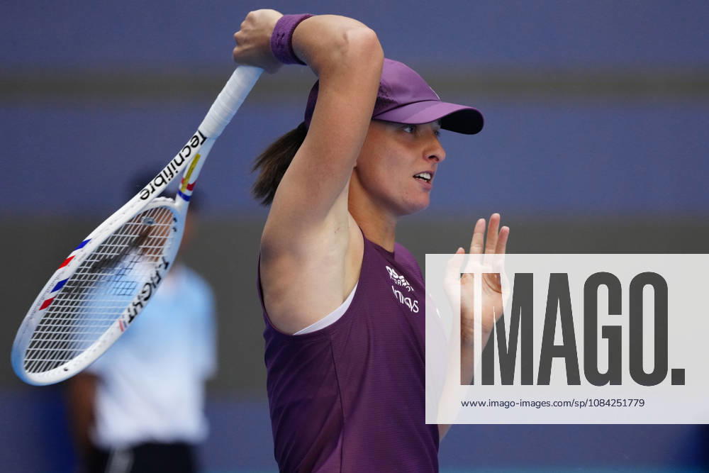 2026 China Open Women s Singles Round of 16 match in Beijing, China - 7 Oct 2026 Iga Swiatek of Poland plays against Iva Jovic of the United States (Not in view) during Women s Singles Round of 16 match on day eight of China Open at the National Tennis Center. Beijing China