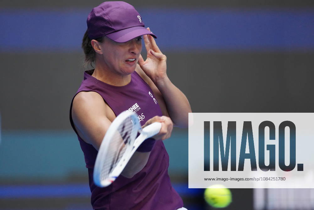 2026 China Open Women s Singles Round of 16 match in Beijing, China - 7 Oct 2026 Iga Swiatek of Poland plays against Iva Jovic of the United States (Not in view) during Women s Singles Round of 16 match on day eight of China Open at the National Tennis Center. Beijing China