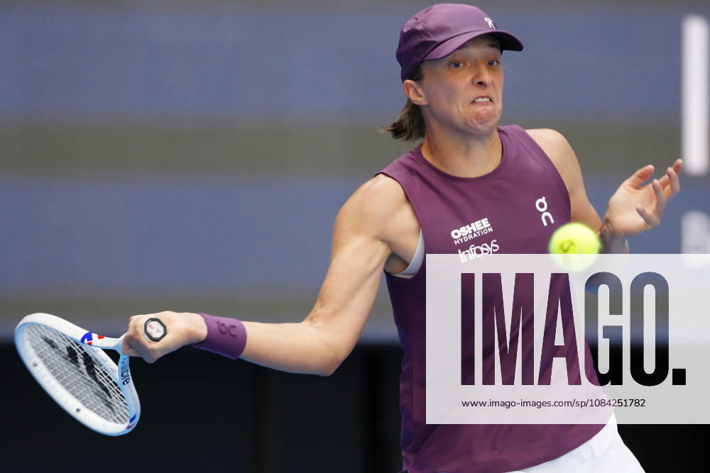 2026 China Open Women s Singles Round of 16 match in Beijing, China - 7 Oct 2026 Iga Swiatek of Poland plays against Iva Jovic of the United States (Not in view) during Women s Singles Round of 16 match on day eight of China Open at the National Tennis Center. Beijing China