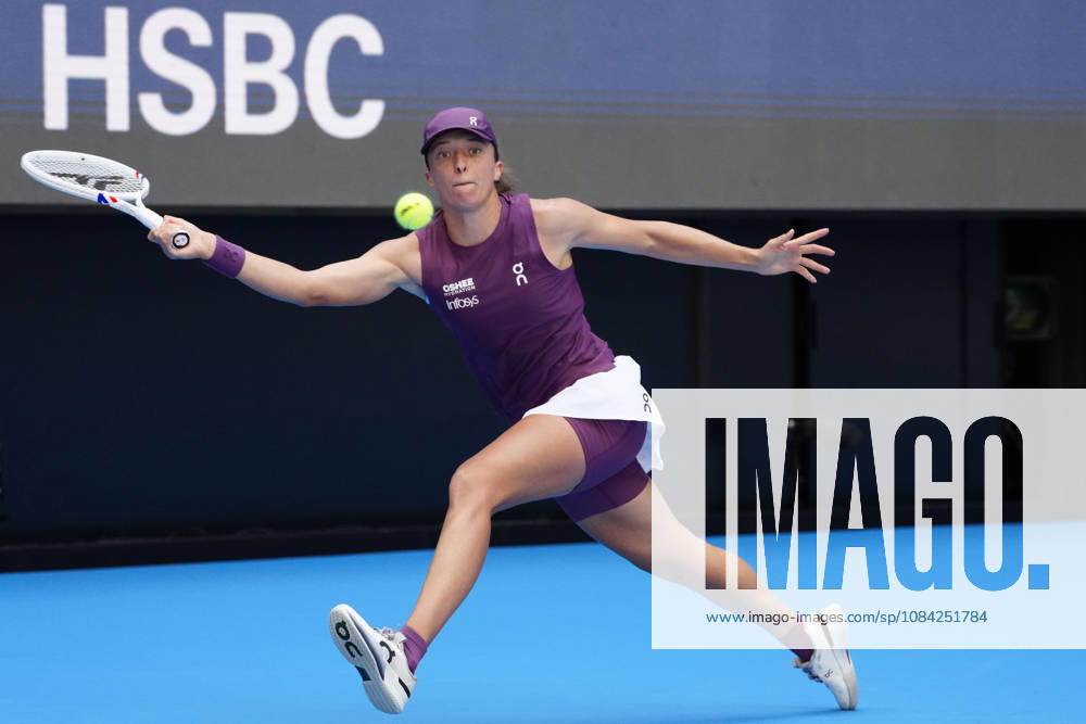 2026 China Open Women s Singles Round of 16 match in Beijing, China - 7 Oct 2026 Iga Swiatek of Poland plays against Iva Jovic of the United States (Not in view) during Women s Singles Round of 16 match on day eight of China Open at the National Tennis Center. Beijing China