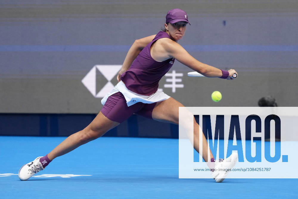 2026 China Open Women s Singles Round of 16 match in Beijing, China - 7 Oct 2026 Iga Swiatek of Poland plays against Iva Jovic of the United States (Not in view) during Women s Singles Round of 16 match on day eight of China Open at the National Tennis Center. Beijing China