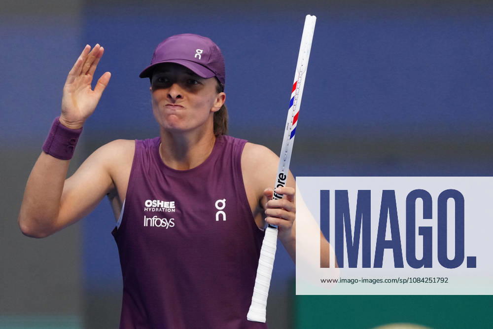 2026 China Open Women s Singles Round of 16 match in Beijing, China - 7 Oct 2026 Iga Swiatek of Poland plays against Iva Jovic of the United States (Not in view) during Women s Singles Round of 16 match on day eight of China Open at the National Tennis Center. Beijing China