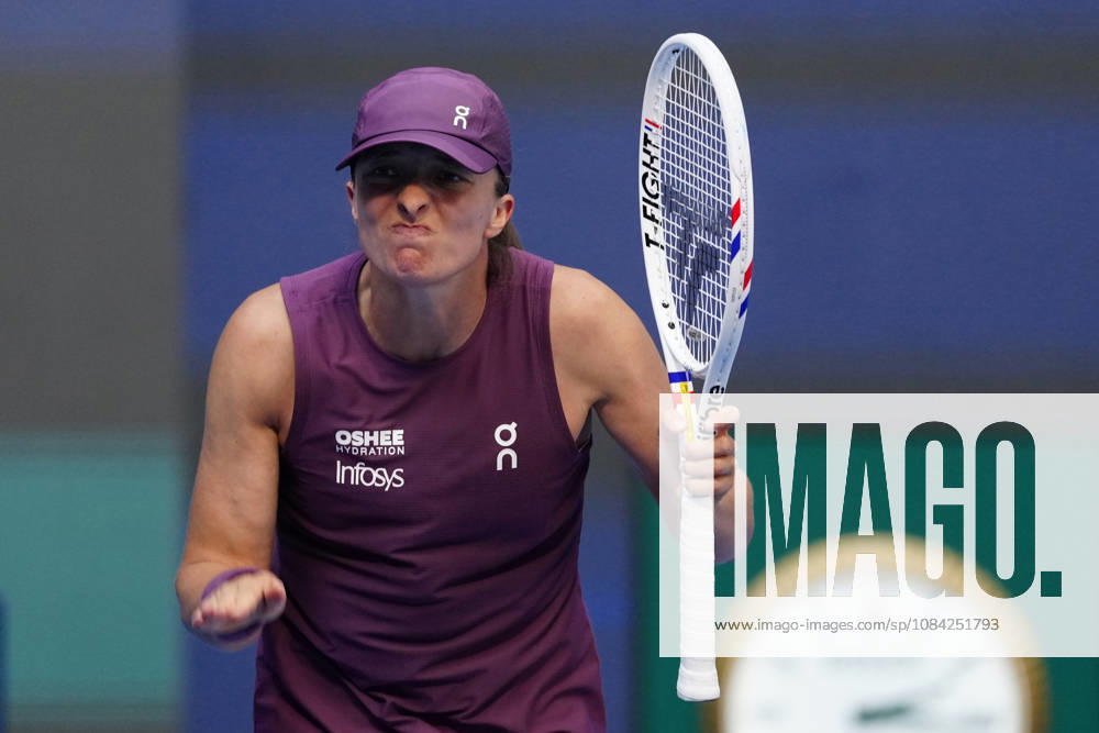 2026 China Open Women s Singles Round of 16 match in Beijing, China - 7 Oct 2026 Iga Swiatek of Poland plays against Iva Jovic of the United States (Not in view) during Women s Singles Round of 16 match on day eight of China Open at the National Tennis Center. Beijing China