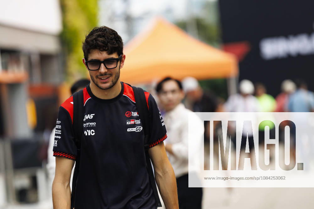 8th October 2026; Marina Bay, Singapore; Formula 1, Singapore Grand Prix, Arrival Day; Esteban Ocon (31) of France and TGR Haas F1 Team arriving at the Singapore Grand Prix StephenxBlackberry