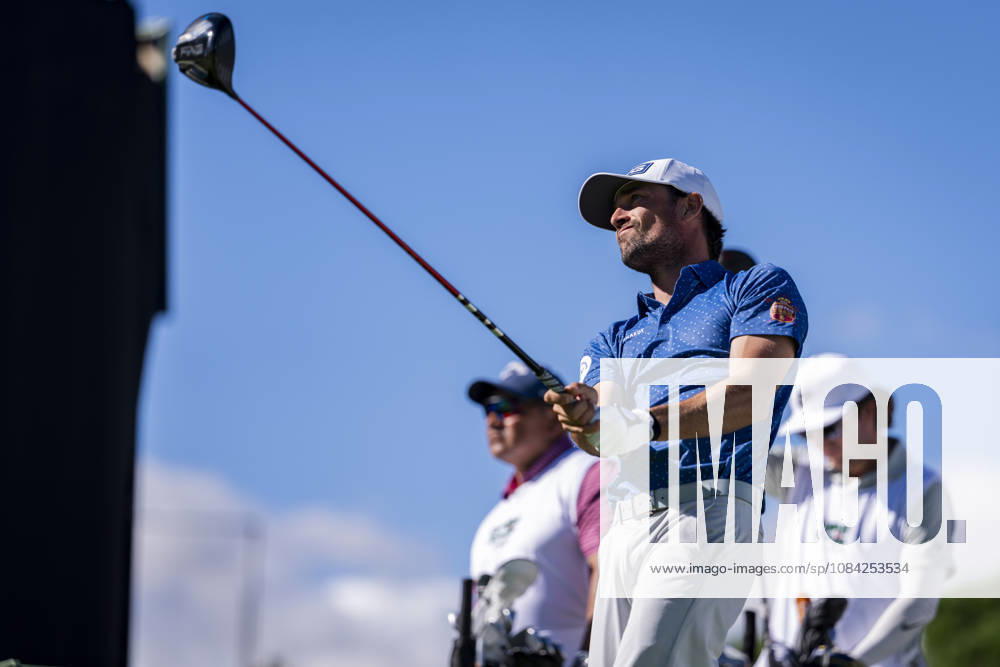 Open de Espana presented by Madrid - Day One MADRID, SPAIN - OCTOBER 8: Quim Vidal of Spain tees off on day one of the Open de Espana presented by Madrid at Club de Campo Villa de Madrid on October 8, 2026 in Madrid, Spain. Madrid Club de Campo Villa de Madrid Madrid Spain