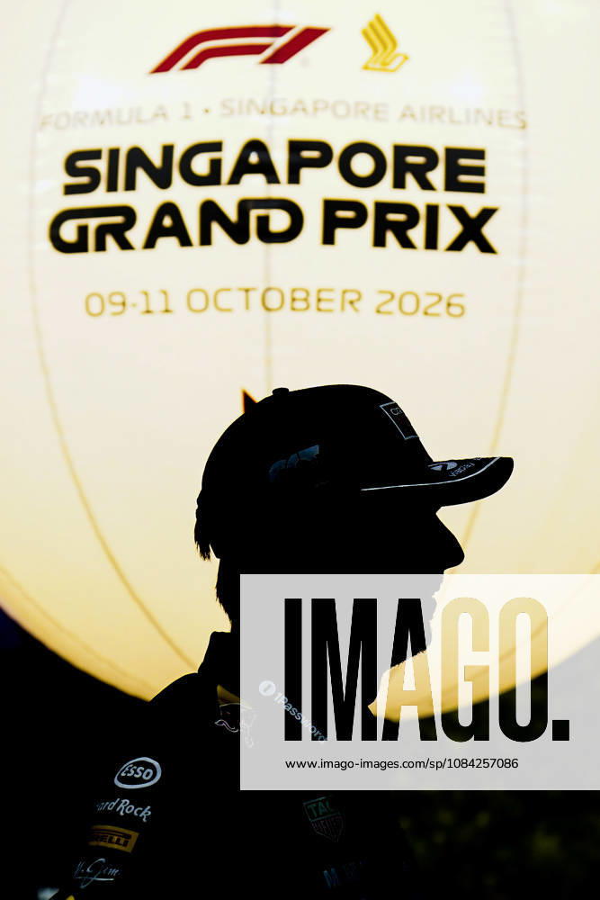 FORMULA 1 SINGAPORE AIRLINES SINGAPORE GRAND PRIX 2026 Max Verstappen (NED) 3 Red Bull Racing in the paddock during the Formula 1 Singapore Airlines Singapore Grand Prix 2026, Round 17 of the 2026 Formula 1 World Championship, WM, Weltmeisterschaft from 9th - 11th October 2026 at the Marina Bay Street Circuit, Singapore. Credit: Robbie Hoad Every Second Media Editorial use only. All images are copyright Every Second Media Limited. No images may be reproduced without prior permission.