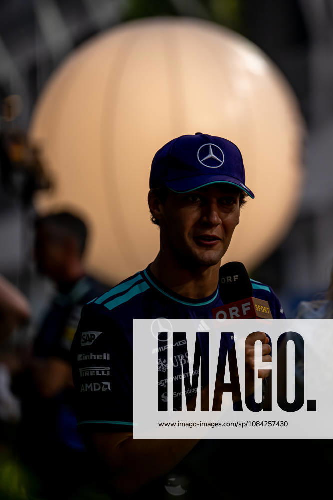 MARINA BAY, SINGAPORE: George Russell, racing for the Mercedes team during the 2026 Formula 1 Singapore Grand Prix at the Marina Bay Street Circuit in Marina Bay, Singapore