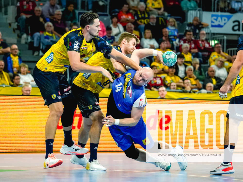 Handball Opel HBL, Rhein-Neckar Loewen - ThSV Eisenach v.l. Peter Walz (ThSV Eisenach)